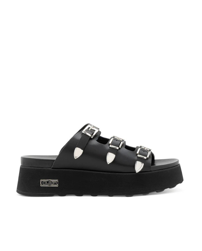 SANDALI CON SEPPA CULT DONNA JANIS 4739 SANDAL W LEATHER BLACK CLW473900 