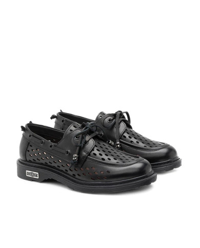 MOCASSINO CULT DONNA SABBATH 4710 LOW W PERF.LEAT/LEAT. BLACK CLW471001 