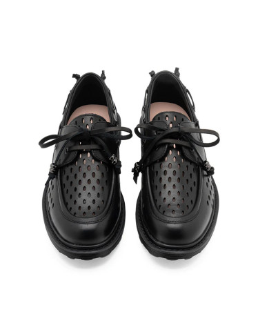 MOCASSINO CULT DONNA SABBATH 4710 LOW W PERF.LEAT/LEAT. BLACK CLW471001 