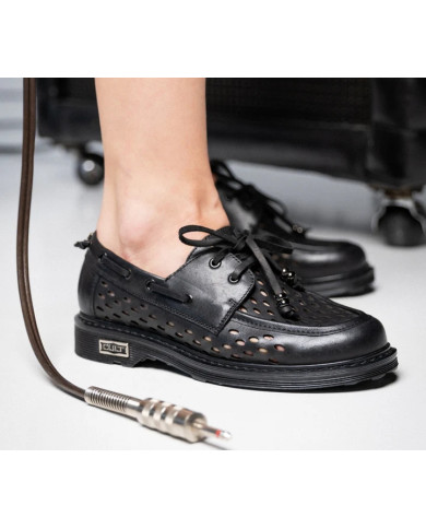 MOCASSINO CULT DONNA SABBATH 4710 LOW W PERF.LEAT/LEAT. BLACK CLW471001 