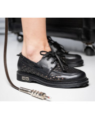 MOCASSINO CULT DONNA SABBATH 4710 LOW W PERF.LEAT/LEAT. BLACK CLW471001 
