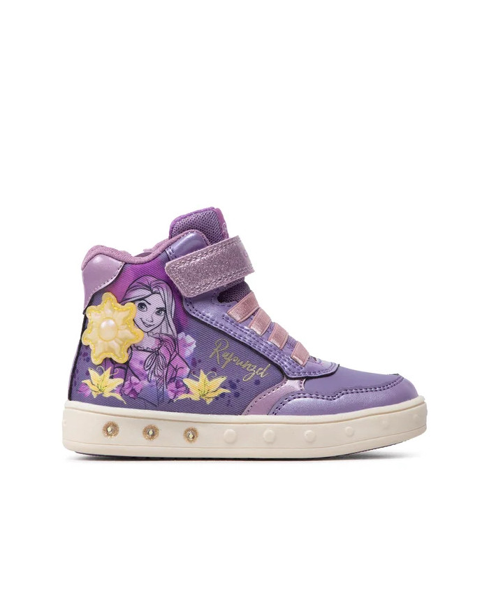 SNEAKERS ALTA GEOX BAMBINA SKYLIN LILAC/YELLOW J268WG 0ANKN C8064
