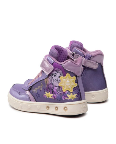 SNEAKERS ALTA GEOX BAMBINA SKYLIN LILAC/YELLOW J268WG 0ANKN C8064