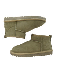 STIVALETTI GARDINI SPIRIT DONNA ZAIRA LOW COLOR VERDE OLIVA IN PELLE SCAMOSCIATA GS478OLIVE