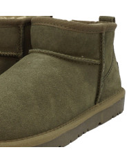 STIVALETTI GARDINI SPIRIT DONNA ZAIRA LOW COLOR VERDE OLIVA IN PELLE SCAMOSCIATA GS478OLIVE