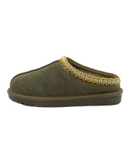 SLIPERS GARDINI SPIRIT DONNA JESSICA COLOR VERDE OLIVA IN PELLE SCAMOSCIATA GS476OLIVE