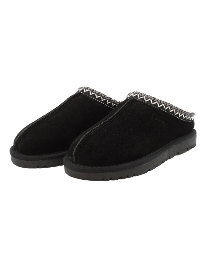 SLIPERS GARDINI SPIRIT DONNA JESSICA COLOR NERO IN PELLE SCAMOSCIATA GS476 BLACK