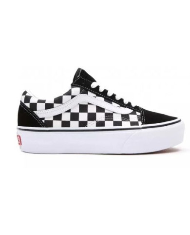 SNEAKER VANS DONNA OLD SKOOL PLATFORM BLACK/WHITE VN0A3B3UHRK1