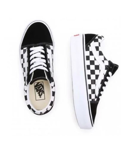 SNEAKER VANS DONNA OLD SKOOL PLATFORM BLACK/WHITE VN0A3B3UHRK1
