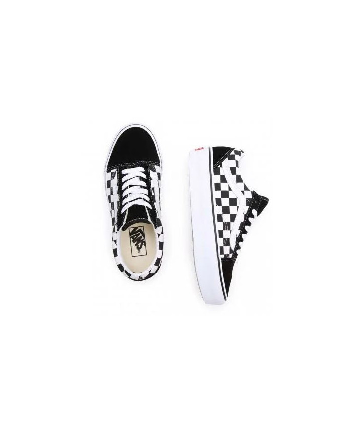 SNEAKER VANS DONNA OLD SKOOL PLATFORM BLACK/WHITE VN0A3B3UHRK1