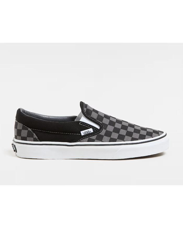 SNEAKERS VANS UNISEX CLASSIC SLIP-ON CHBD BLKPW,  MEDIUM BLACK/PEWTER