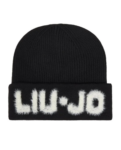 BERRETTO LIU JO DONNA BEANIE CON TAG NERO LANA 2F5059 M0300 22222