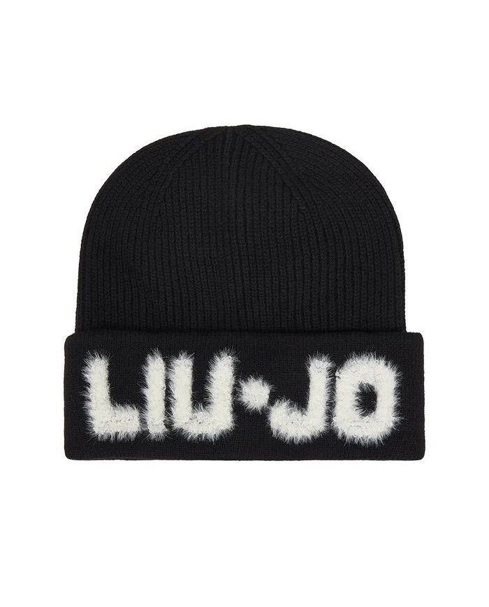 BERRETTO LIU JO DONNA BEANIE CON TAG NERO LANA 2F5059 M0300 22222