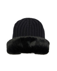 BERRETTO LIU JO DONNA BEANIE IN MAGLIA MISTO ANGORA NERO 2F5044 M0300 22222
