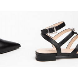 BALLERINA NEROGIARDINI DONNA NAPPA PANDORA NERO MICROLITE AMANTEA E307090DE/100