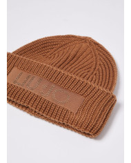 BERRETTO LIU JO DONNA CON PATCH RICAMATA LOGO CAMMELLO 2F3041 M0300 00070