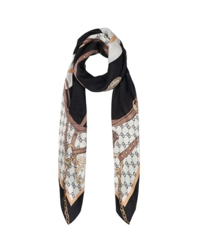 FOULARD  LIU JO DONNA STOLA MANHATTAN NERO 120x120CM 2A5053 T0300 22222