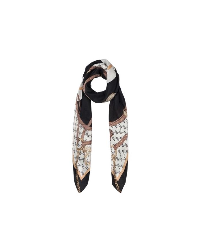 FOULARD  LIU JO DONNA STOLA MANHATTAN NERO 120x120CM 2A5053 T0300 22222