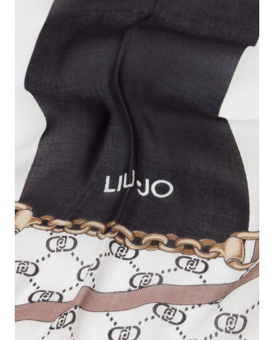 FOULARD  LIU JO DONNA STOLA MANHATTAN NERO 120x120CM 2A5053 T0300 22222