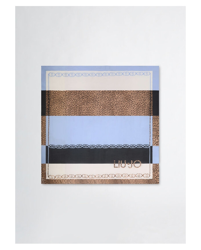 FOULARD  LIU JO DONNA STOLA MACULA C/BLOCK DENIM  120x120CM 2A5034 T0300 00737