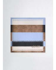 FOULARD  LIU JO DONNA STOLA MACULA C/BLOCK DENIM  120x120CM 2A5034 T0300 00737