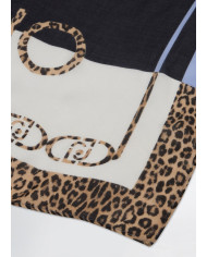 FOULARD  LIU JO DONNA STOLA MACULA C/BLOCK DENIM  120x120CM 2A5034 T0300 00737