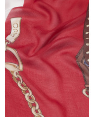 FOULARD  LIU JO DONNA STOLA MANHATTAN BLU 120x120CM 2A5053 T0300 X1058