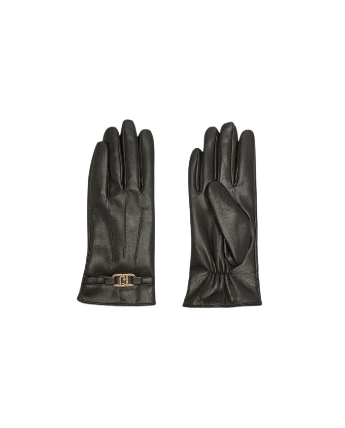 GUANTI LIU JO DONNA GUANTI IN TESSUTO SPALMATO CON LOGO BLACK 2F5061 E0002 22222