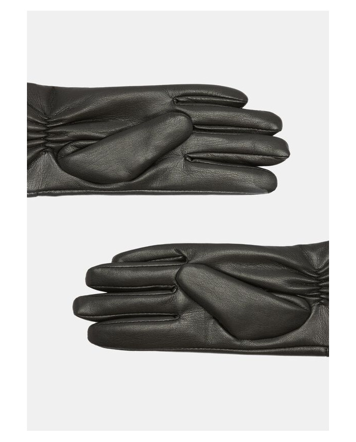 GUANTI LIU JO DONNA GUANTI IN TESSUTO SPALMATO CON LOGO BLACK 2F5061 E0002 22222