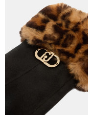 GUANTI LIU JO DONNA GUANTI  EFF  SCAMOSCIATO ANIMALIER 2F5063 T0300 S19E1