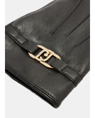 GUANTI LIU JO DONNA GUANTI IN TESSUTO SPALMATO CON LOGO BLACK 2F5061 E0002 22222