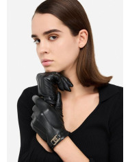 GUANTI LIU JO DONNA GUANTI IN TESSUTO SPALMATO CON LOGO BLACK 2F5061 E0002 22222