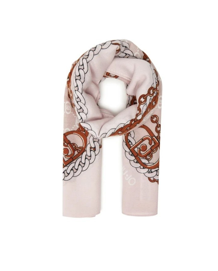 FOULARD  LIU JO DONNA ECS FOULARD LOGO METALFLOW 120X120 NATURALE 2F5073 T0300 00005