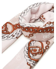 FOULARD  LIU JO DONNA ECS FOULARD LOGO METALFLOW 120X120 NATURALE 2F5073 T0300 00005