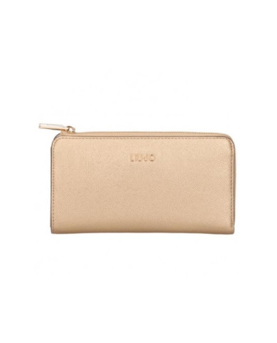 PORTAFOGLIO LIU JO DONNA WALLET ECS XP ZIP AROUND GOLD 19X2X10CM AF4270 E0087 00529