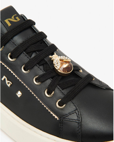 SNEAKERS  NEROGIARDINI DONNA GUANTO NERO NETTUNO SANDALO TR GONZAGA I514170D/100