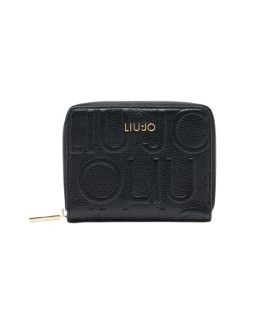 PORTAFOGLIO LIU JO  DONNA ECS M ZIP AROUND BLACK  12X2X10CM AF5156 E1092 22222