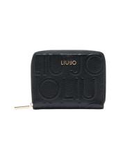 PORTAFOGLIO LIU JO  DONNA ECS M ZIP AROUND BLACK  12X2X10CM AF5156 E1092 22222