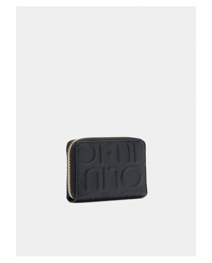 PORTAFOGLIO LIU JO  DONNA ECS M ZIP AROUND BLACK  12X2X10CM AF5156 E1092 22222