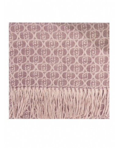 SCIARPA LIU JO DONNA STOLA BRUSHED LOGO OVAL DESERT TAUPE 66X184CM 2F5018 T0300 71105