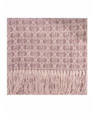 SCIARPA LIU JO DONNA STOLA BRUSHED LOGO OVAL DESERT TAUPE 66X184CM 2F5018 T0300 71105