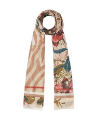 FOULARD  LIU JO DONNA STOLA BEIGE ANIMALIER FLOREALE 90X180CM 2A5030 T0300 00005