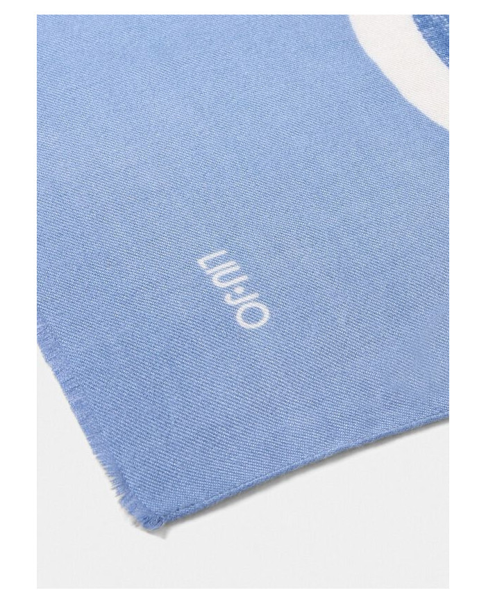 FOULARD  LIU JO DONNA STOLA PORTALOGO 70X180CM LIGHT DENIM 2F5082 T0300 74015