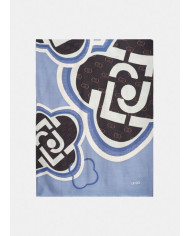 FOULARD  LIU JO DONNA STOLA PORTALOGO 70X180CM LIGHT DENIM 2F5082 T0300 74015