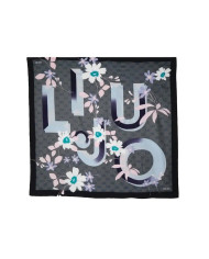 FOULARD LIU JO DONNA FLOWERY CON LOGO BLACK 2F4097 T0300 22222
