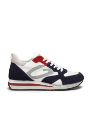 SNEAKERS UOMO GUARDIANI WEN 2200 LOW M  NYLON SUEDE WHITE O.BLACK AGM220002