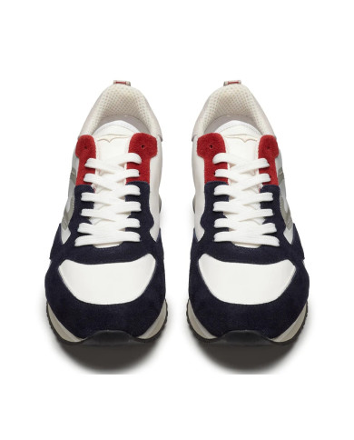 SNEAKERS UOMO GUARDIANI WEN 2200 LOW M  NYLON SUEDE WHITE O.BLACK AGM220002