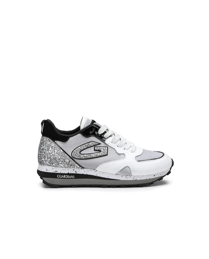 SNEAKERS GUARDIANI DONNA SATIN/WHITE LT.GREY AGW015300