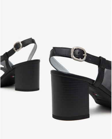 SANDALI CON TACCO NEROGIARDINI DONNA TAMIGI NERO TR AULLA NERO TACCO 7CM E410440D/100