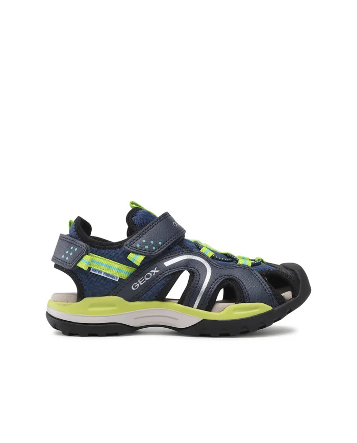 SANDALI GEOX JUNIOR J BOREALIS B. B - MESH+SIN.CER DK BLUE/LIME J250RB 014ME C4052